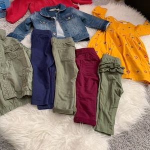 Baby girls Fall clothes bundle.